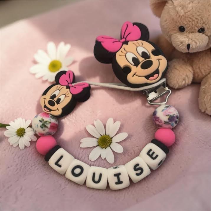 attache tétine minnie